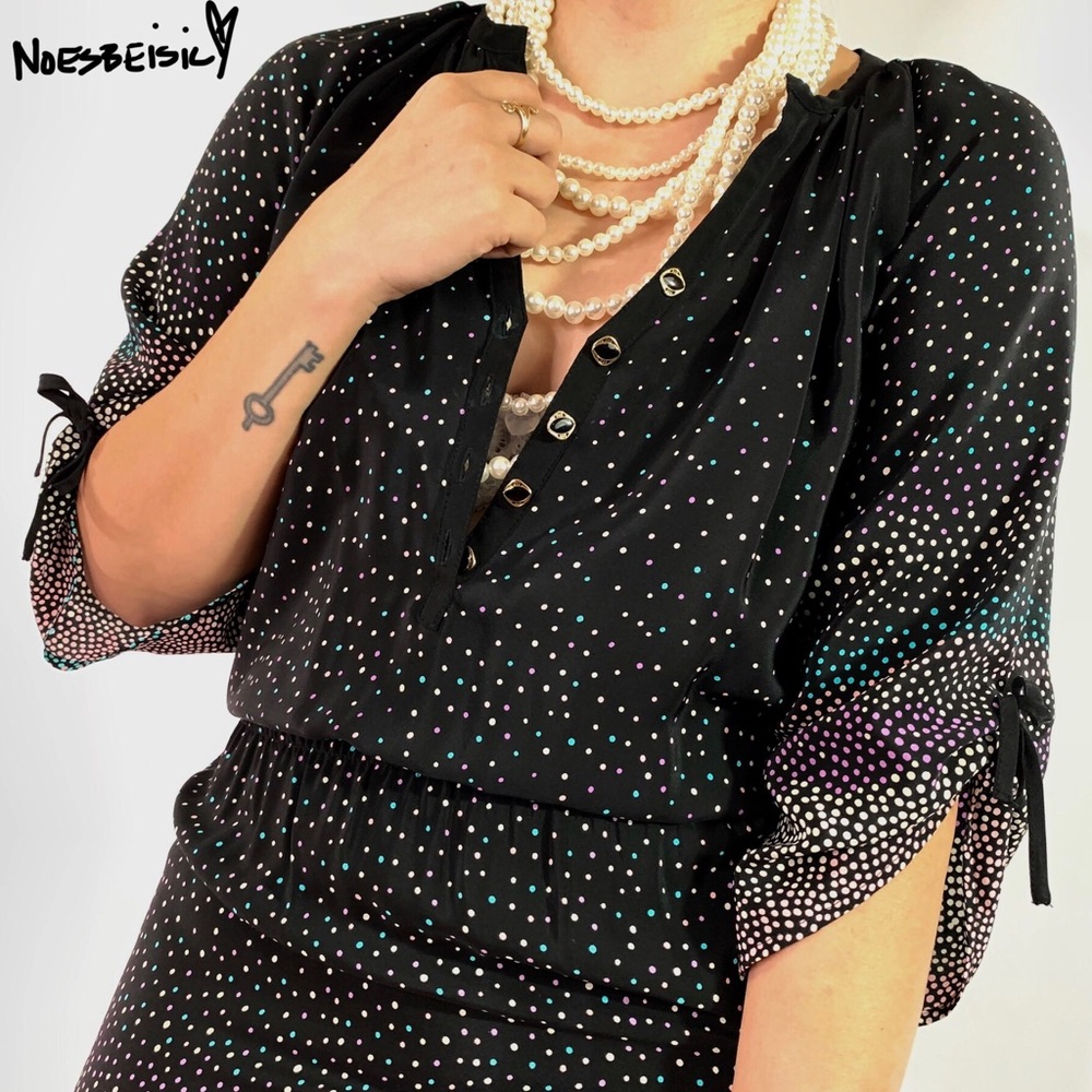 Yumi Kim Cassady Polka Dot Silk Dress - Picture 2 of 5